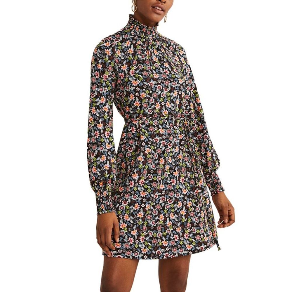 Boden Smocked Jersey Shift Dress